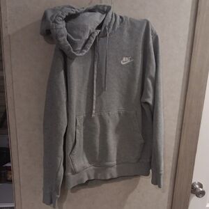 Nike Men's Heather Gray Pullover Hoodie